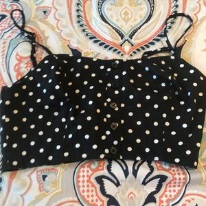 Polka dot crop top